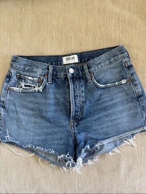 Agolde Distressed Cutoff Denim Shorts